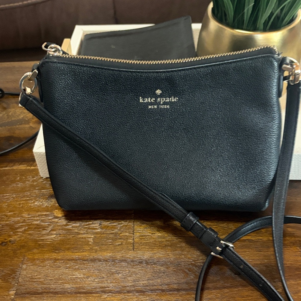 Kate Spade Black Leather Crossbody Bag